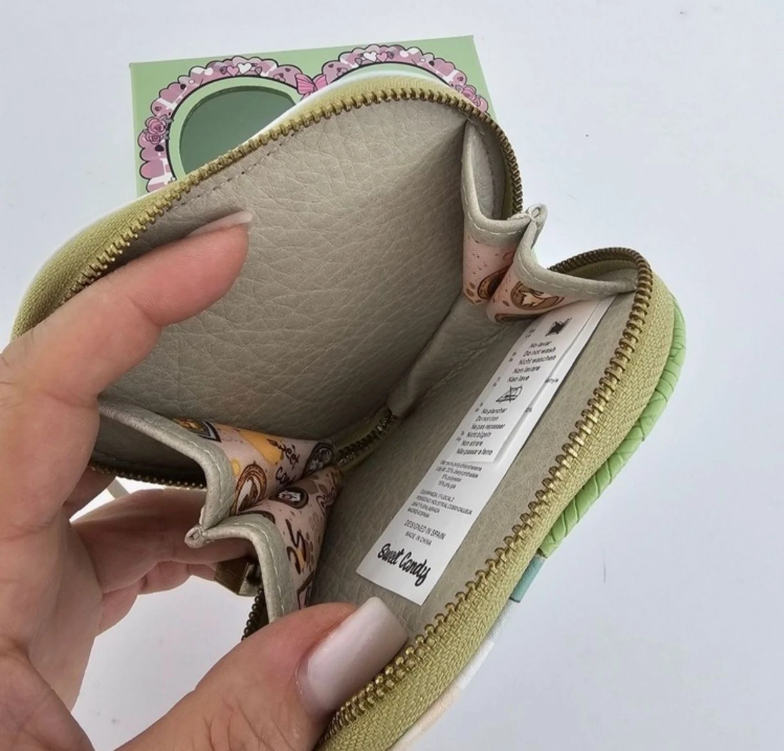 Porta-moedas Sweet Candy coração verde 💚 – photo 4